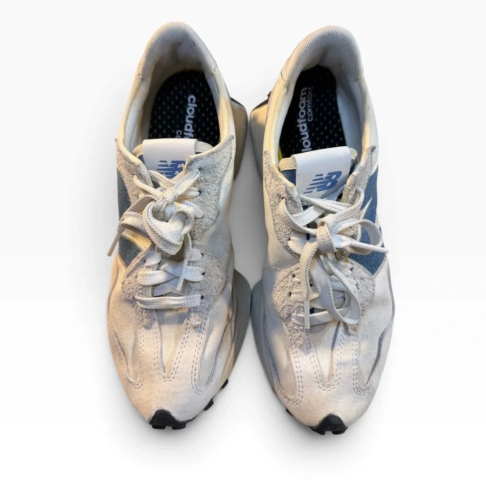 New Balance 327 Sneakers Womens 8 Reclection Blue Retro GUC Low WS327JB